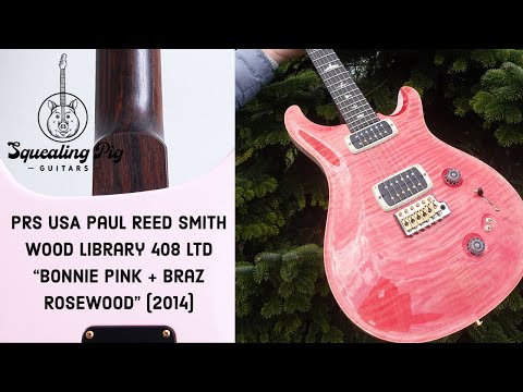 PRS USA Paul Reed Smith Wood Library 408 LTD "Bonnie Pink + Braz Rosewood" (2014) Serial-208342