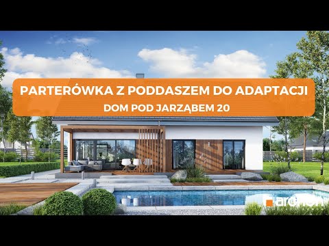 Dom pod jarząbem 20 – Dom parterowy z poddaszem do adaptacji I ARCHON+ Projekty Domów