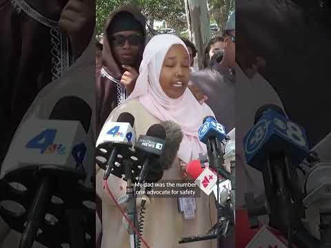 Video Thumbnail: Daughter of slain mosque security guard honors 'loving father'