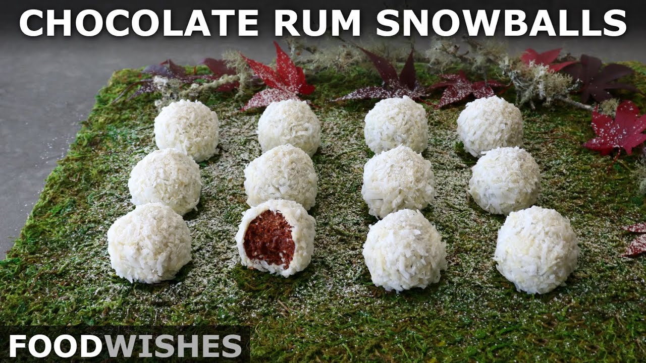 No-Bake Chocolate Rum Snowballs | Food Wishes
