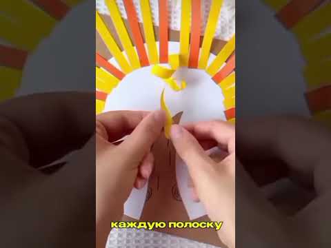 Интересная аппликация 'Осеннее дерево' #идеи #аппликации