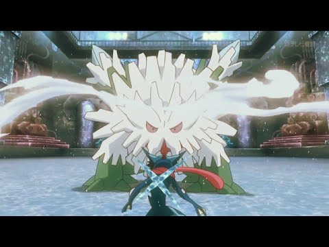 Pokemon XY&Z [AMV] - Ash (Satoshi) vs Wulfric/Édel (Urup) 2nd round full fight
