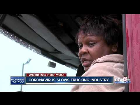 Coronavirus slows trucking industry