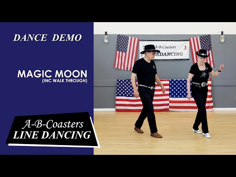 MAGIC MOON - Line Dance Demo & Walk Through