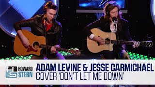 Adam Levine &amp; Jesse Carmichael Cover “Don’t Let Me Down” Live on the Stern Show (2007)