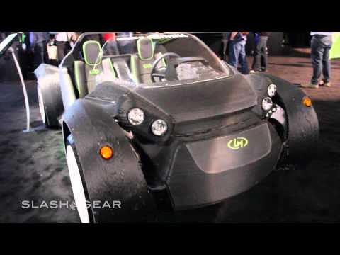 Thumbnail for World's First 3D-printed car Local Motors "Strati" up close with NVIDIA DRIVE CX by Local Motors