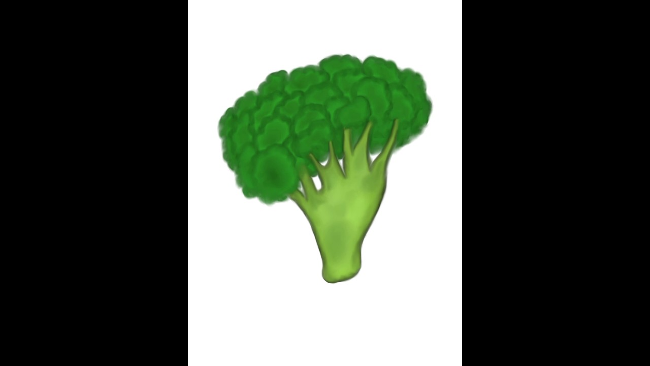 Broccoli doodle art||shading||#timelapse #art #doodleart #2024 #subscribe