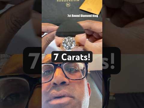 Identifying a Massive 7 Carat Diamond Engagement Ring! #milestonesfinejewelry #diamond #shots