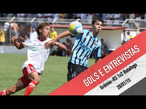 Grêmio-RS 1X2 Botafogo - Copa SP - Gols e entrevistas