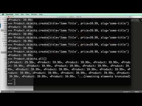 Django Tutorial For Beginners 10 The Python Shell