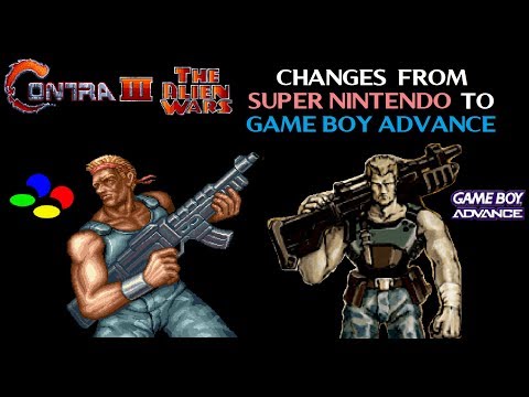 Contra 3: Changes from SNES to GBA (& Contra Hard Corps vs GBA)
