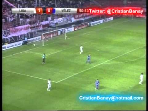 Liga de Quito 2 Velez 0 Semfiinal Copa Sudamericana 2011 Los goles (Relato German Sosa).wmv