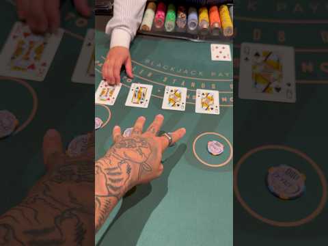 I just split 4 tens at the blackjack table.. #casino #gamble #roulette #blackjack #slots #funny