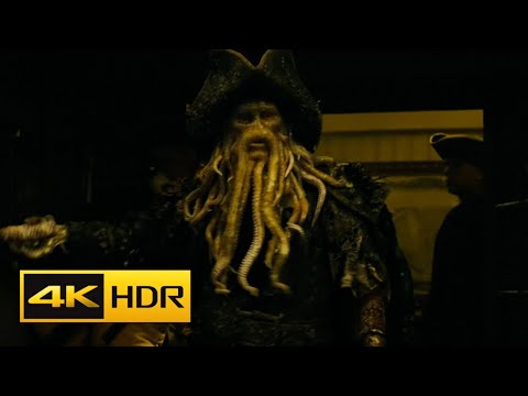 Pirates of the Caribbean: At World's End - Will Turner and Davy Jones meeting scene in 4K HDR