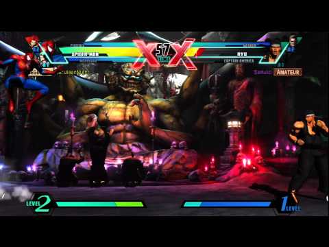 Ultimate Marvel vs Capcom 3 (PS3) -- Non-Ranked Matches 102 - More Ryus and Weskers