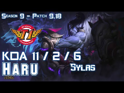 SKT T1 Haru SYLAS vs GRAGAS Jungle - Patch 9.18 KR Ranked