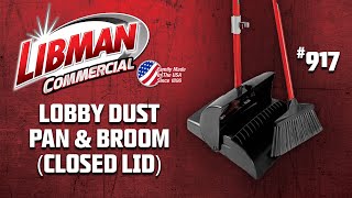 Libman 917 Lobby Dust Pan & Broom (Closed Lid) Product Spotlight
