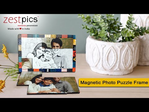 Personalized Magnetic Sketch Photo Puzzle Frame