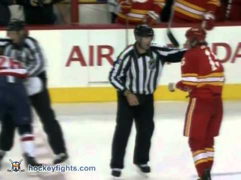 Matt Hendricks vs Tim Jackman Oct 30, 2010 - CBC feed