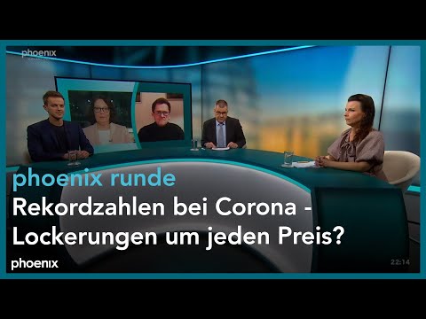 phoenix runde: Rekordzahlen bei Corona - Lockerungen um jeden Preis?