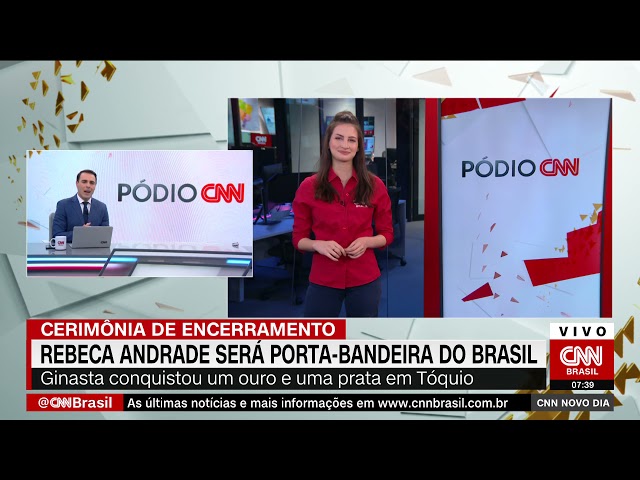 Rebeca Andrade será porta-bandeira do Brasil no encerramento das Olimpíadas