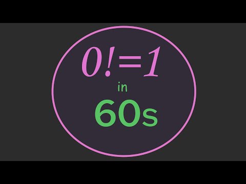 How 0! = 1 (and Why It Makes Sense)