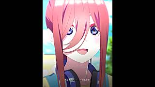 Download lagu Miku Nakano 💓😘 | Anime edit | the quintessential quintuplets edit mp3