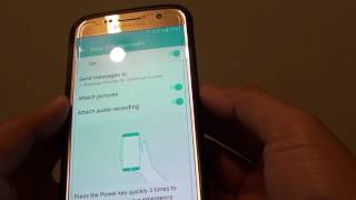 Samsung Galaxy S7: How to Enable / Disable Send SOS Messages