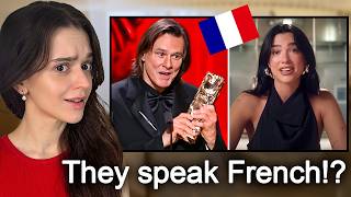 French Girl Reacts to Celebrities Speaking French!