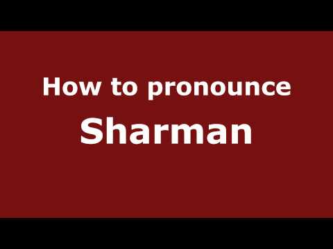 Pronounce Names - How to Pronounce Sharman