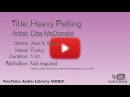 Heavy Petting Otis McDonald Jazz Blues Funky YouTube Audio Library BGM