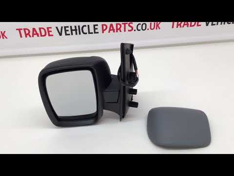 Fits Peugeot Expert 2007-2016 Door Wing Mirror E/H Power Fold Primed Single Left video