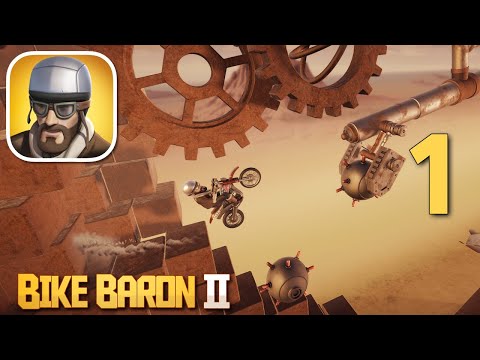 Bike Baron 2 - Easy Levels (Unscathed) - iOS Gameplay - YouTube