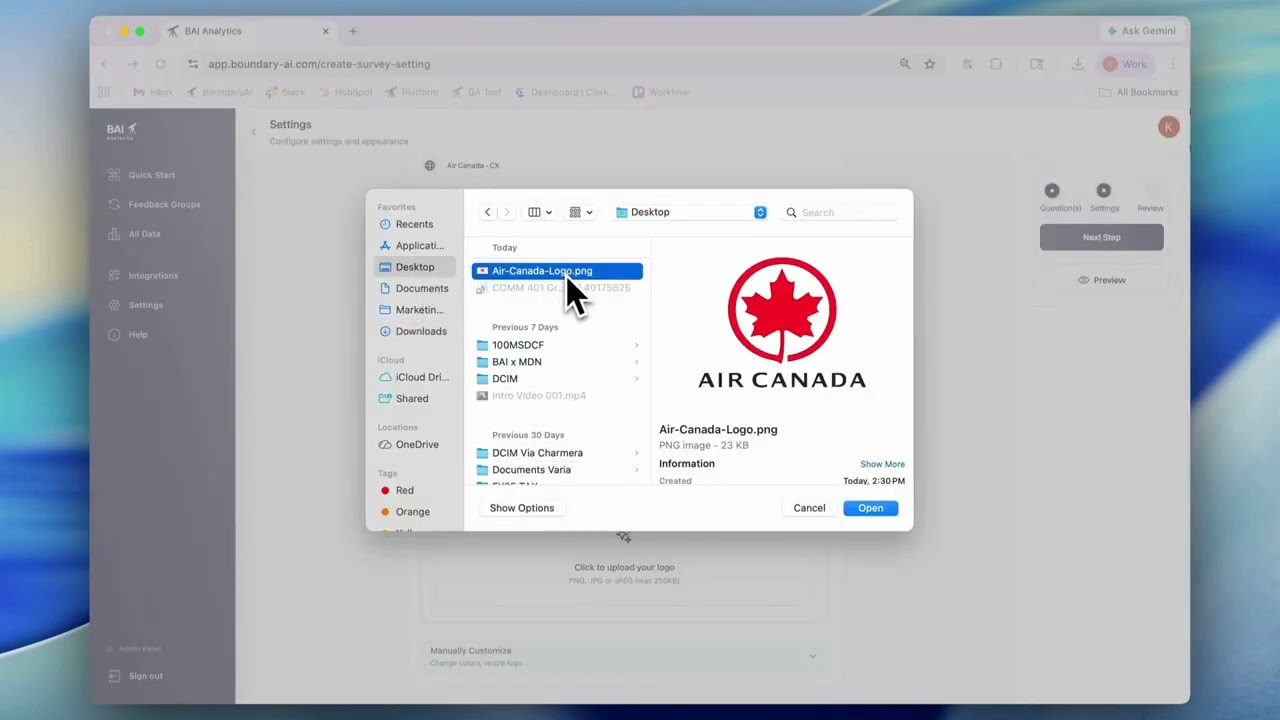 White-Label Surveys feature