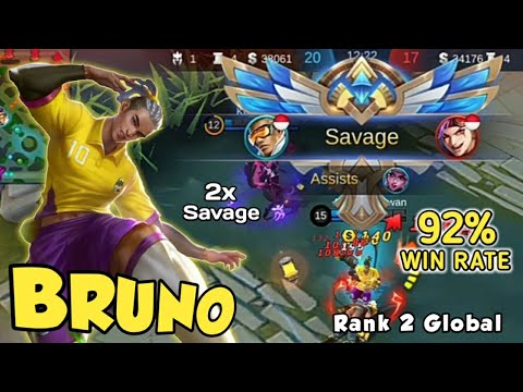 SAVAGE 2x New Meta Bruno 92% Win Rate S15 - Top 1 Global Bruno ...