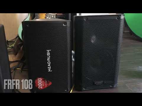QSC K8 vs HEADRUSH FRFR 108 Sound Comparison