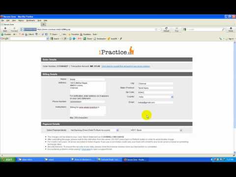 Pay Online Via Net Banking in aieee.ipractice.in