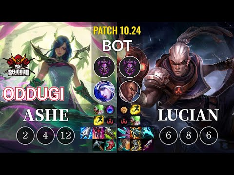 SG OdduGi Ashe vs Lucian Bot - KR Patch 10.24