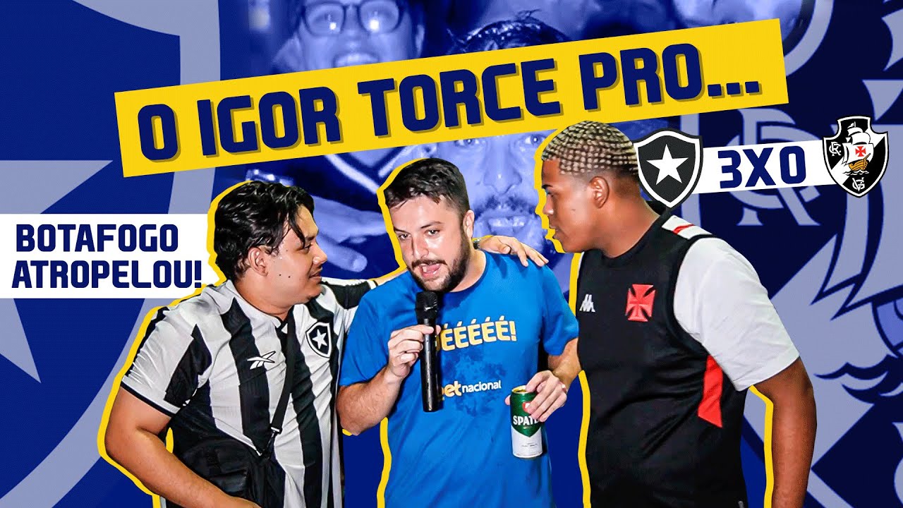 VÍDEO: jornalista curte Botafogo 3 x 0 Vasco com torcedores e leva recorde de banhos de cerveja