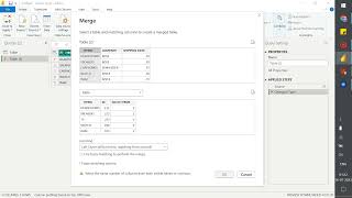 How to merge tables in Power Bi