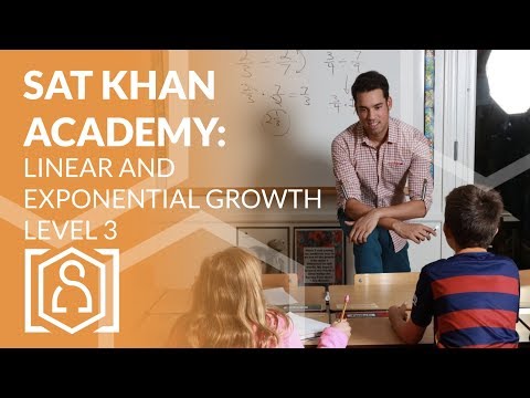 SAT Khan Academy Solving Linear and Exponential Growth Level 3