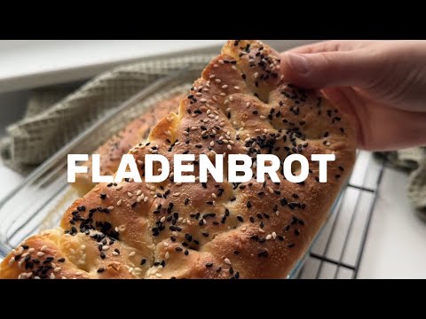 Knuspriges Fladenbrot Rezept, Fladenbrot einfach selber machen, Döner Brot