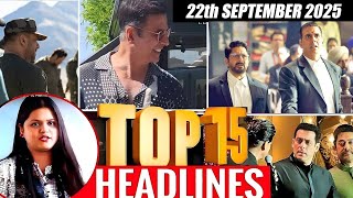 Download lagu Top 15 Big News of Bollywood | 22nd SEPTEMBER  2025 | Salman Khan , Ramayana, Sunny Deol, Amir Khan mp3