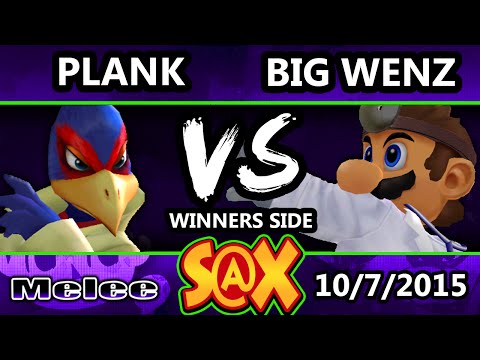 S@X 118 - Big Wenz (Dr. Mario) Vs. Plank (Falco, Sheik) SSBM Tournament - Smash Melee