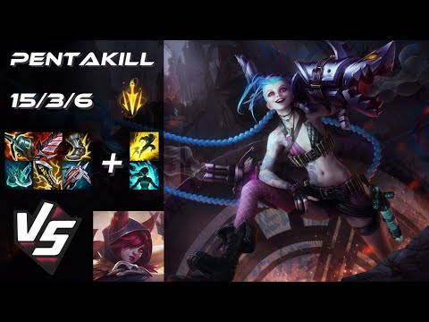 BOTTOM Jinx vs Xayah [PENTAKILL] - EU Grandmaster Patch 14.8