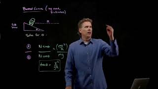 Car on a Steep Banked Curve | Physics with Professor Matt Anderson | M8-08