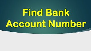 How to find Bank Account number and routing number?