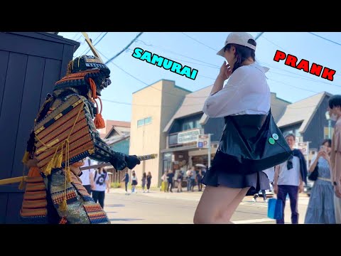 SAMURAI Mannequin Prank in Japan#53 funniest reactions. SAMURAI fan.#prank #funny