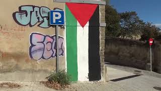Extracto informativo 21-10-25 vandalizan con esvásticas el mural en apoyo a Palestina