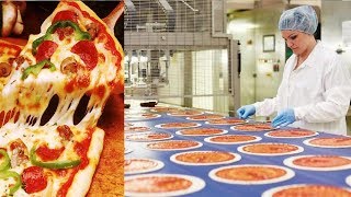 Amazing PIZZA Making and Processing Automatically in Food Factory with Awesome Worker skills